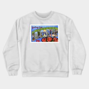 Greetings from Lancaster, PA - Vintage Large Letter Postcard Crewneck Sweatshirt